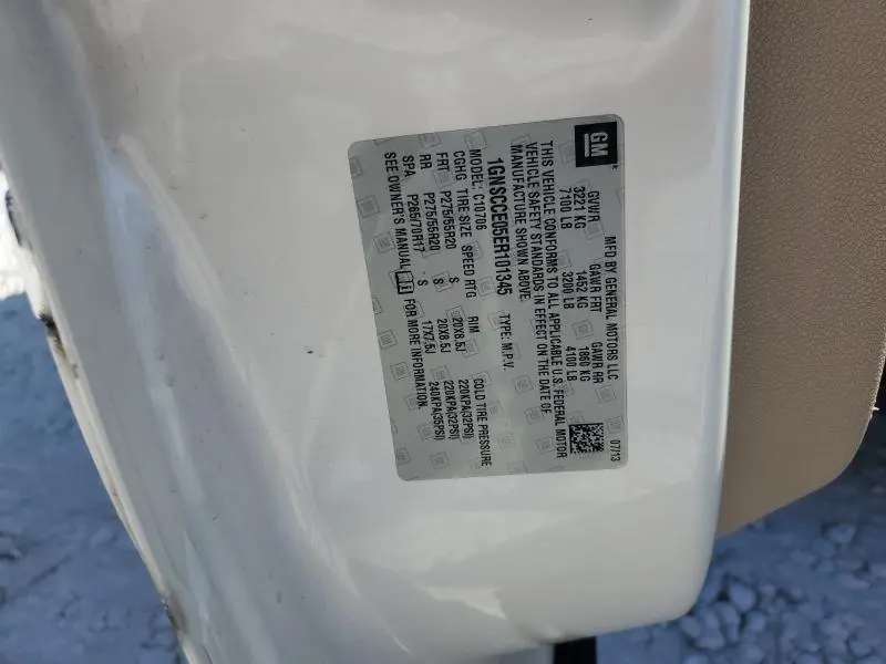 2014 CHEVROLET TAHOE C1500 LTZ  