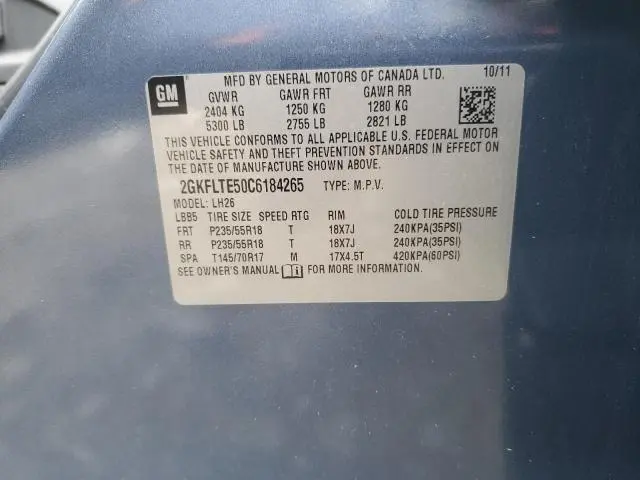 2012 GMC TERRAIN SLE  