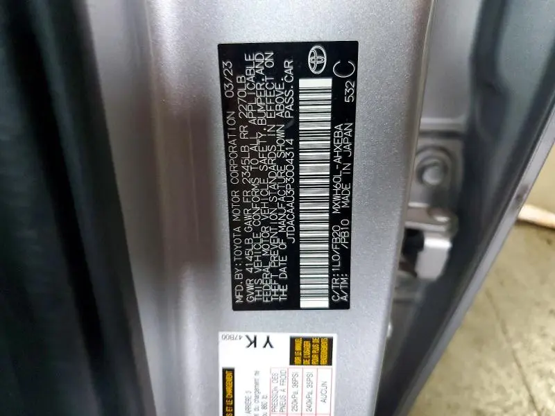 2023 TOYOTA PRIUS LE  