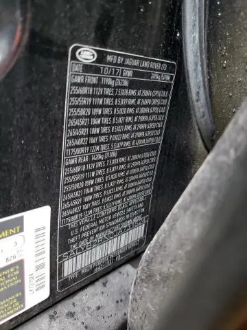 2018 LAND ROVER RANGE ROVER VELAR S  