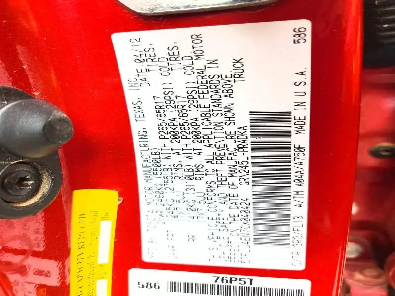 2012 TOYOTA TACOMA V6  