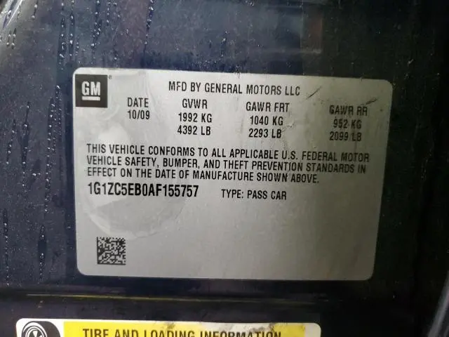 2010 CHEVROLET MALIBU 1LT