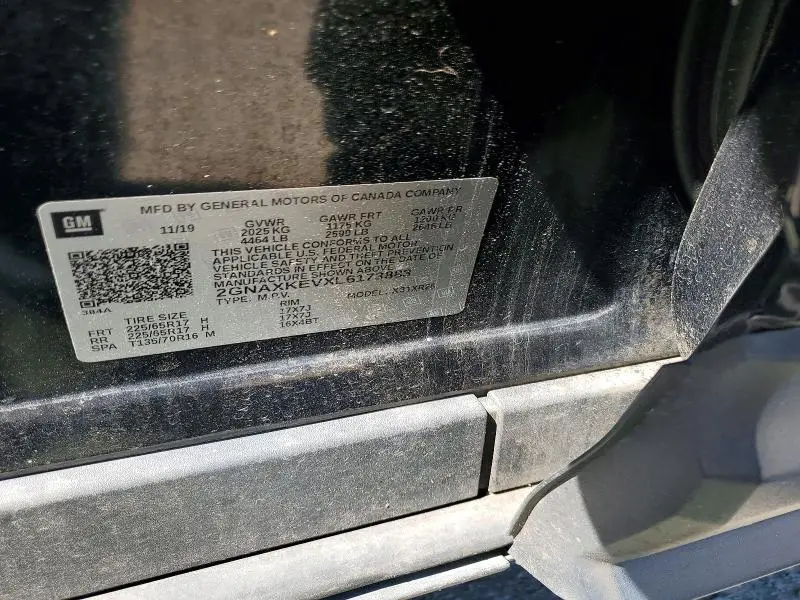 2020 CHEVROLET EQUINOX LT  