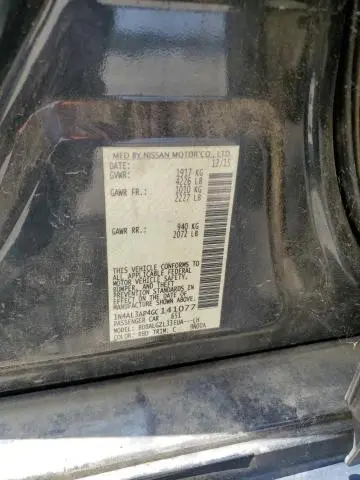 2016 NISSAN ALTIMA 2.5  