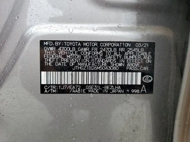 2021 LEXUS IS 350 F SPORT  