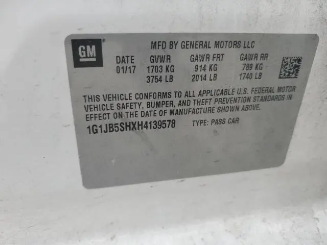 2017 CHEVROLET SONIC LS  