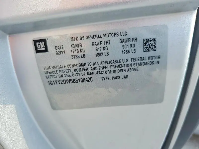 2011 CHEVROLET CORVETTE GRAND SPORT  