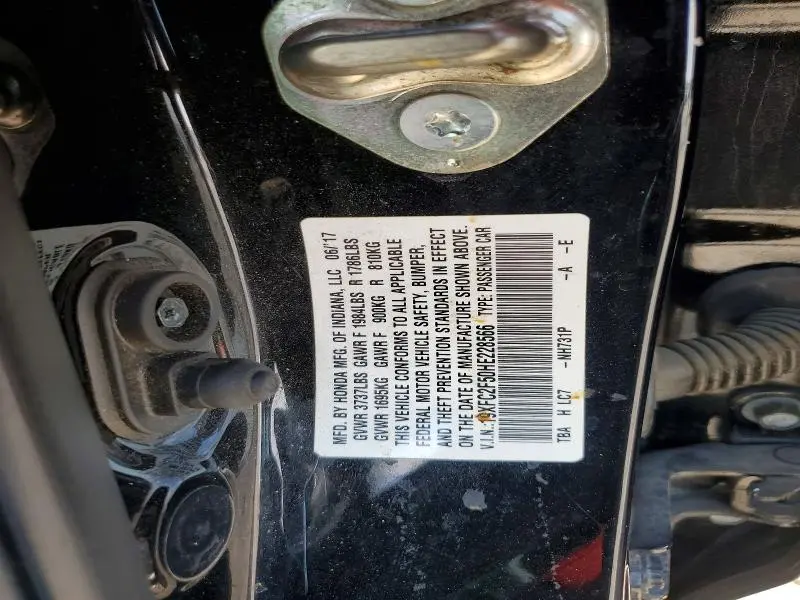 2017 HONDA CIVIC   