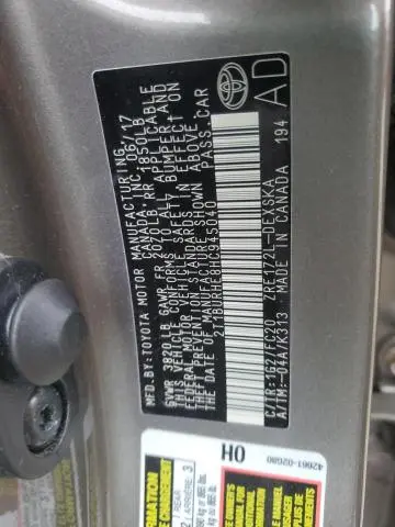 2017 TOYOTA COROLLA L  