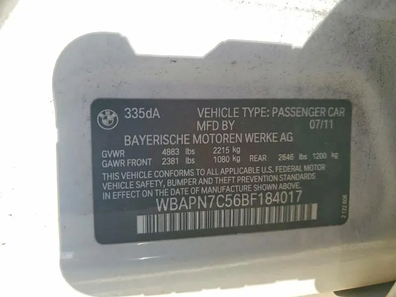 2011 BMW 335 D  