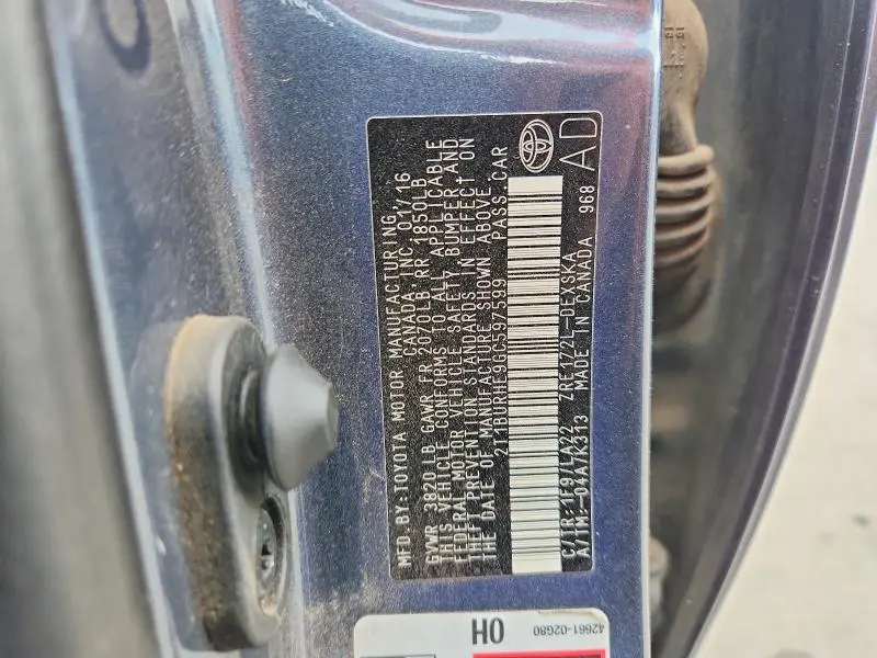 2016 TOYOTA COROLLA S PREMIUM  