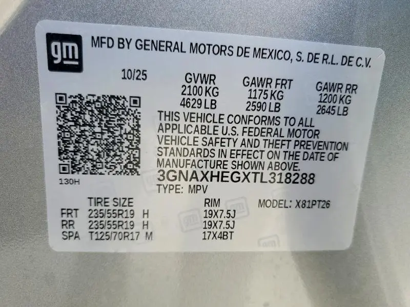2026 CHEVROLET EQUINOX LT  