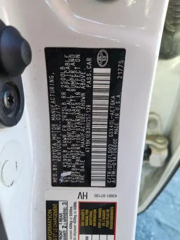 2017 TOYOTA AVALON XLE  