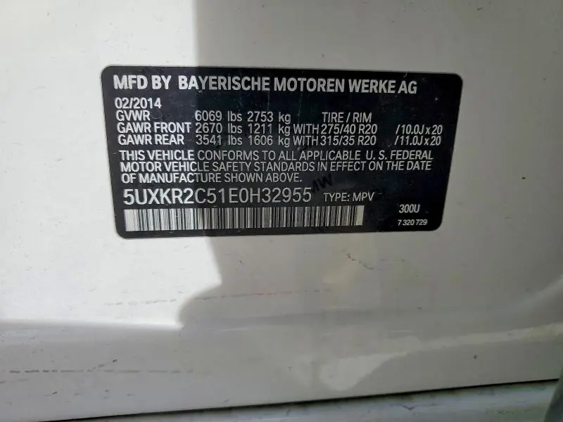 2014 BMW X5 SDRIVE35I  