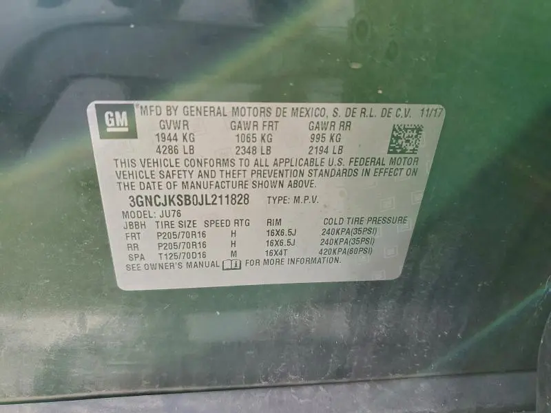 2018 CHEVROLET TRAX LS  