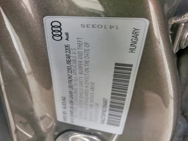 2016 AUDI A3 PREMIUM PLUS  