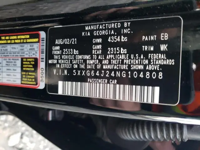 2022 KIA K5 GT LINE  