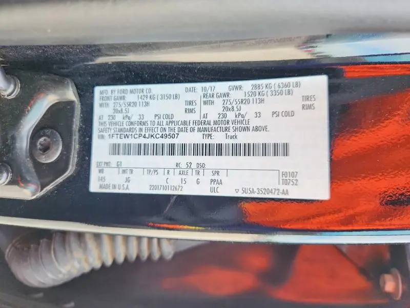 2018 FORD F150 SUPERCREW  