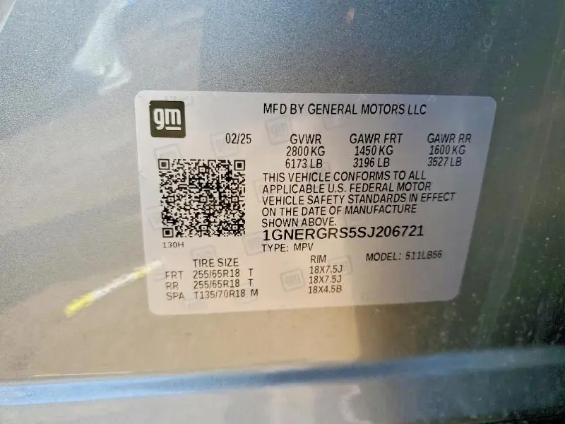 2025 CHEVROLET TRAVERSE LT  
