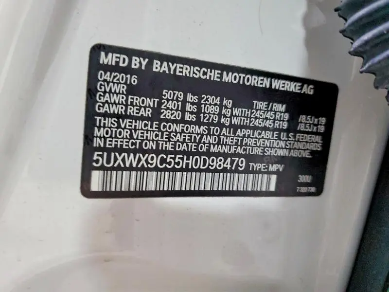 2017 BMW X3 XDRIVE28I  