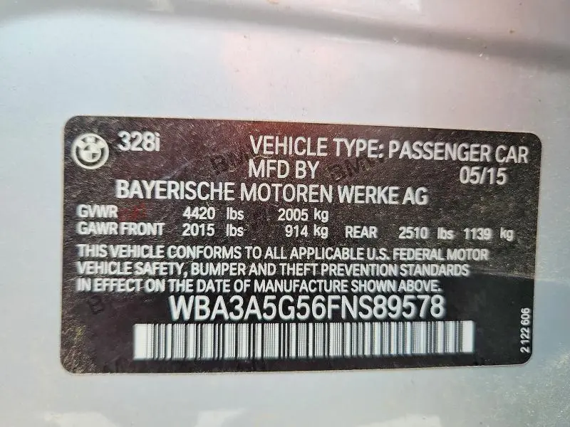 2015 BMW 328 I  