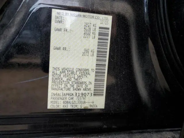 2016 NISSAN ALTIMA 2.5  