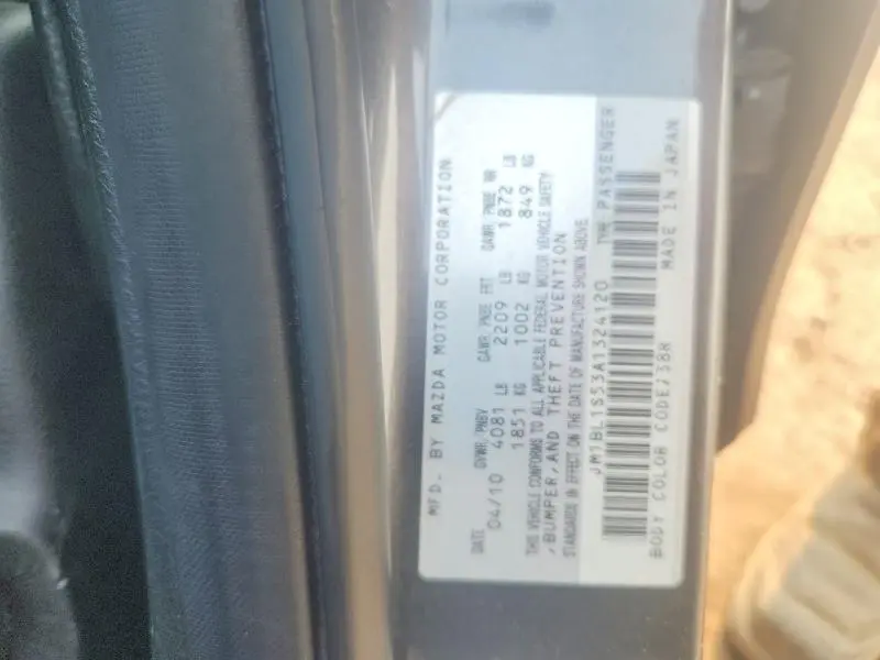 2010 MAZDA 3 S  