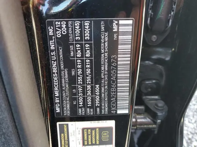 2012 MERCEDES-BENZ ML 350 BLUETEC  