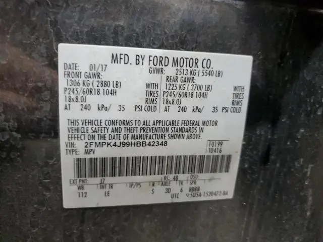 2017 FORD EDGE SEL  