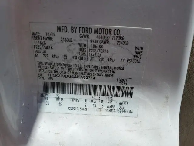 2010 FORD ESCAPE XLT  
