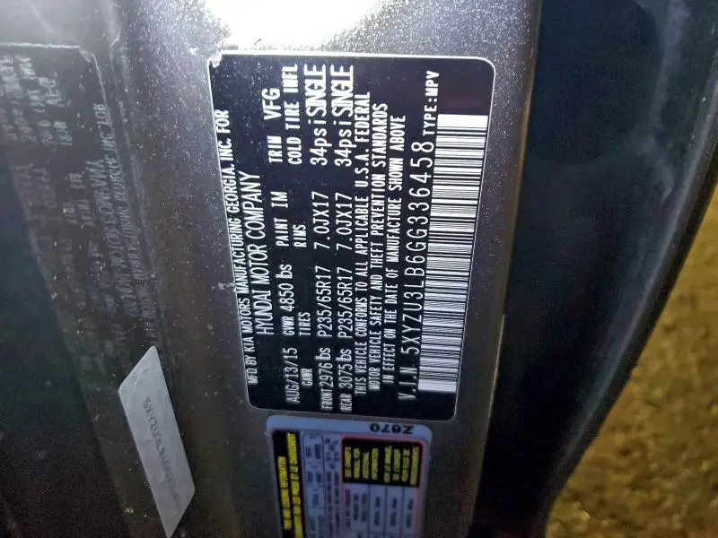 2016 HYUNDAI SANTA FE SPORT   