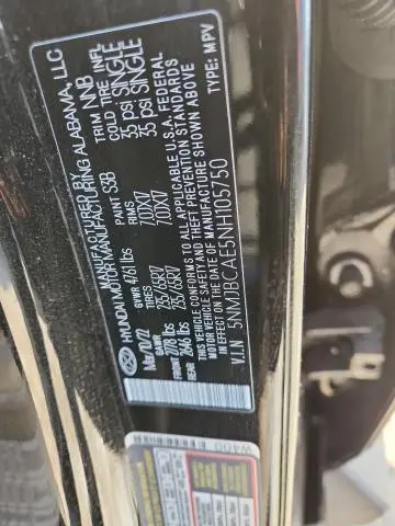 2022 HYUNDAI TUCSON SEL  