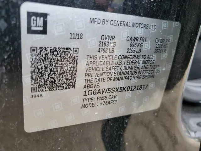 2019 CADILLAC CTS   