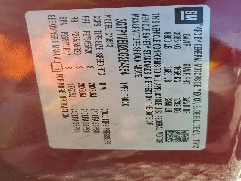 2013 GMC SIERRA C1500 SLE  