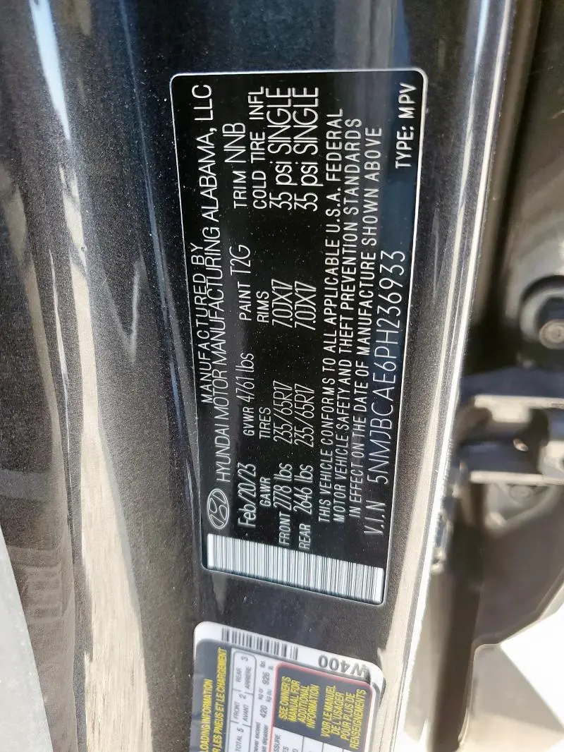 2023 HYUNDAI TUCSON SEL  