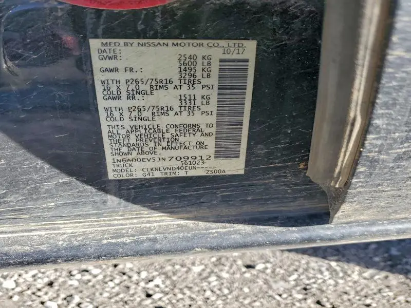 2018 NISSAN FRONTIER PRO-4X  