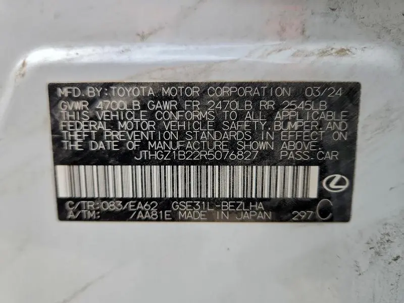 2024 LEXUS IS 350 F SPORT DESIGN  