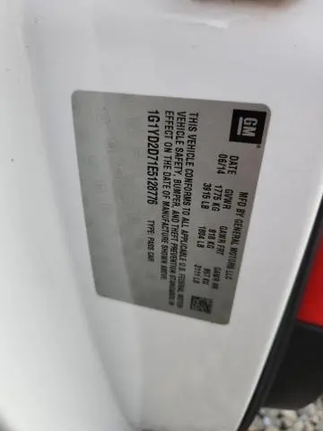 2014 CHEVROLET CORVETTE STINGRAY 2LT  