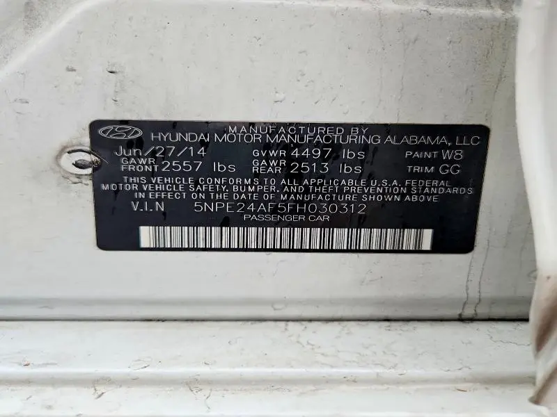 2015 HYUNDAI SONATA SE  