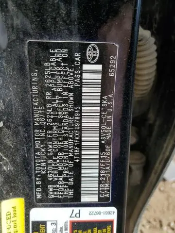 2015 TOYOTA CAMRY LE  