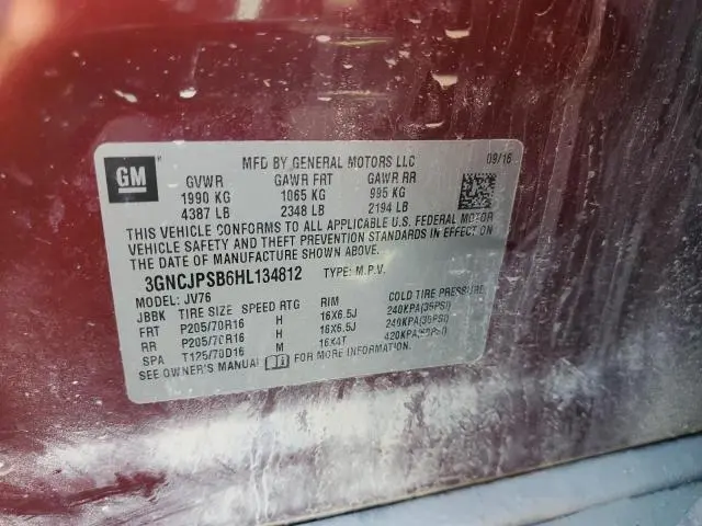 2017 CHEVROLET TRAX 1LT  