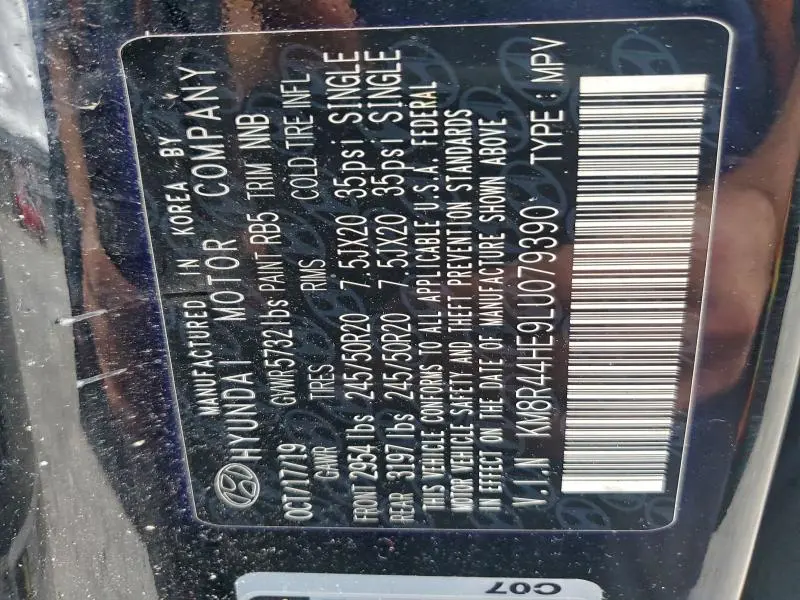 2020 HYUNDAI PALISADE SEL  