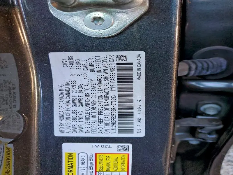 2024 HONDA CIVIC SPORT  