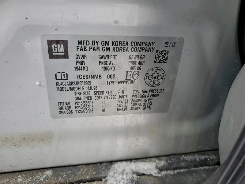 2018 BUICK ENCORE PREFERRED  