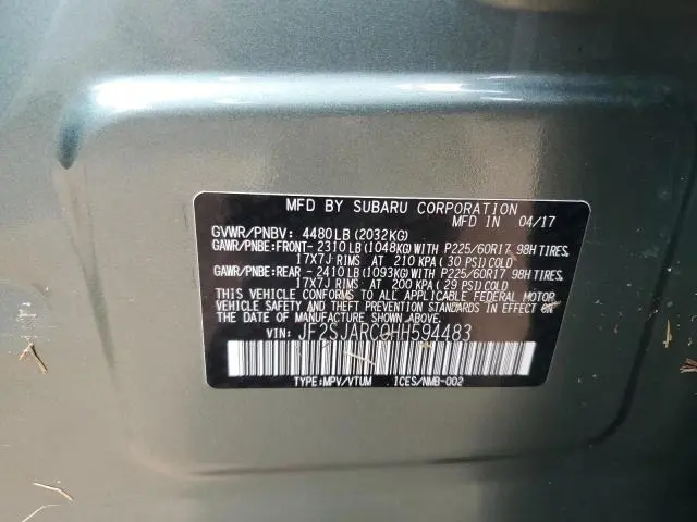 2017 SUBARU FORESTER 2.5I LIMITED  