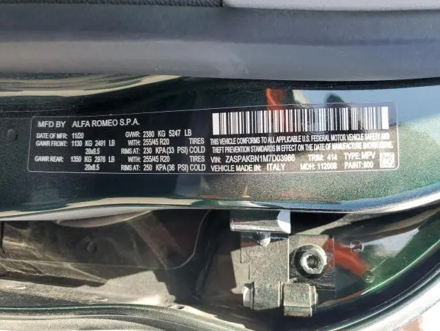 2021 ALFA ROMEO STELVIO TI