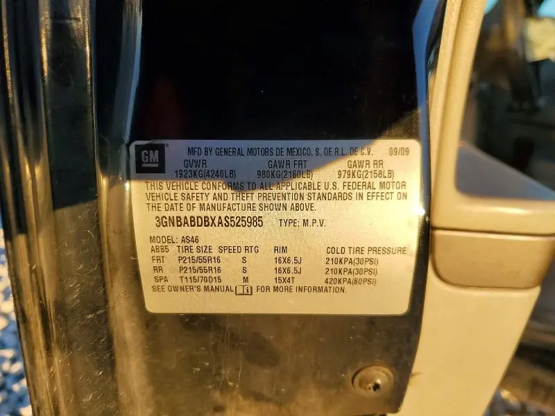 2010 CHEVROLET HHR LT  