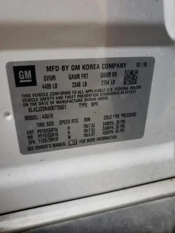 2019 BUICK ENCORE SPORT TOURING  