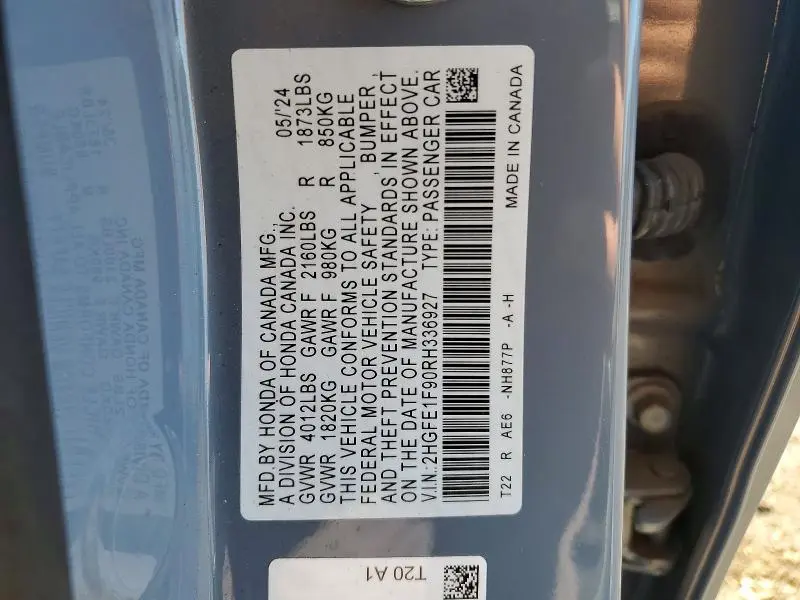 2024 HONDA CIVIC TOURING  