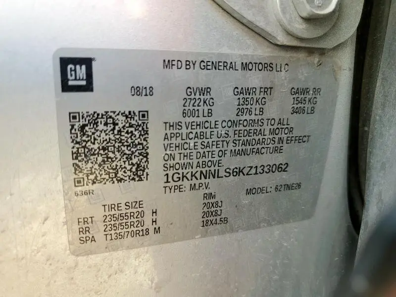 2019 GMC ACADIA SLT-2  